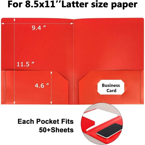 Plastic Folders with Pockets