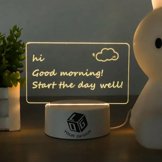 Writing Board Acrylic Night Light Gift