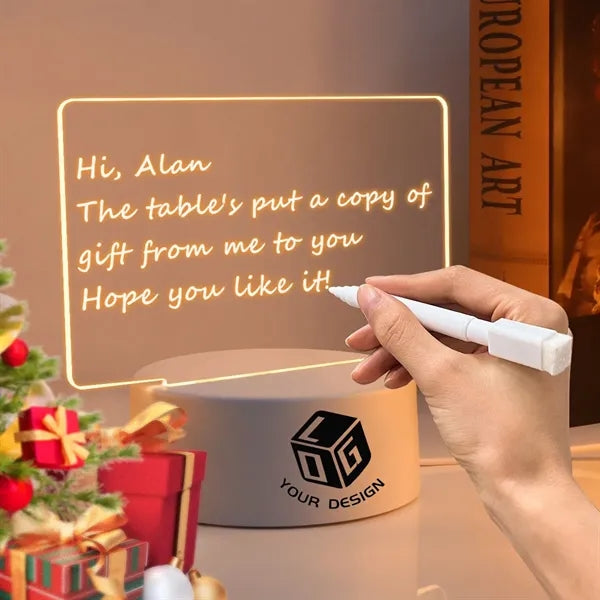 Writing Board Acrylic Night Light Gift