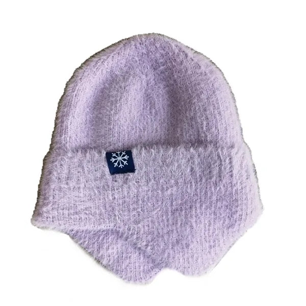 Nylon Knitted Warm Hat W/ Ears Protection
