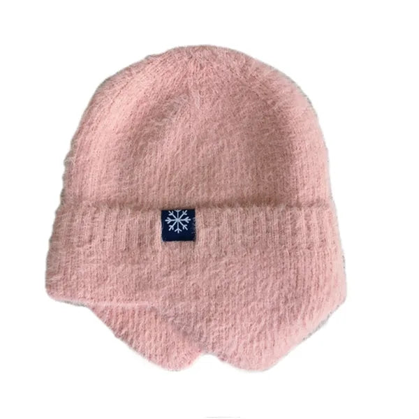 Nylon Knitted Warm Hat W/ Ears Protection