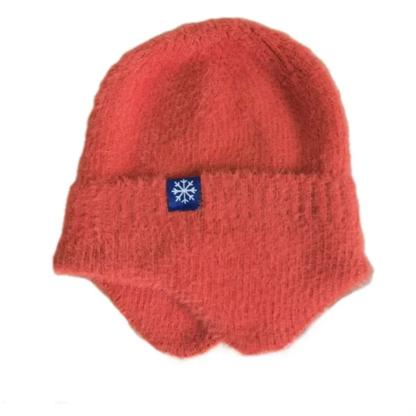 Nylon Knitted Warm Hat W/ Ears Protection