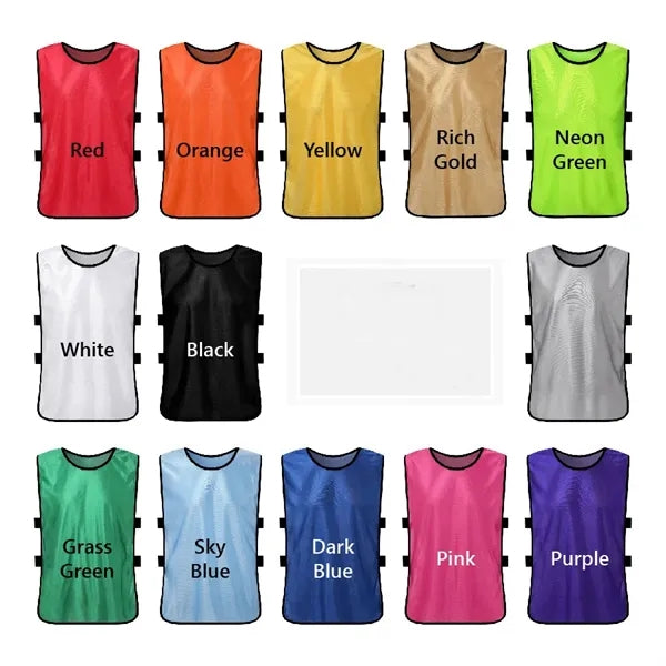 Scrimmage Mesh Jersey Sports Vest for Child & Adult
