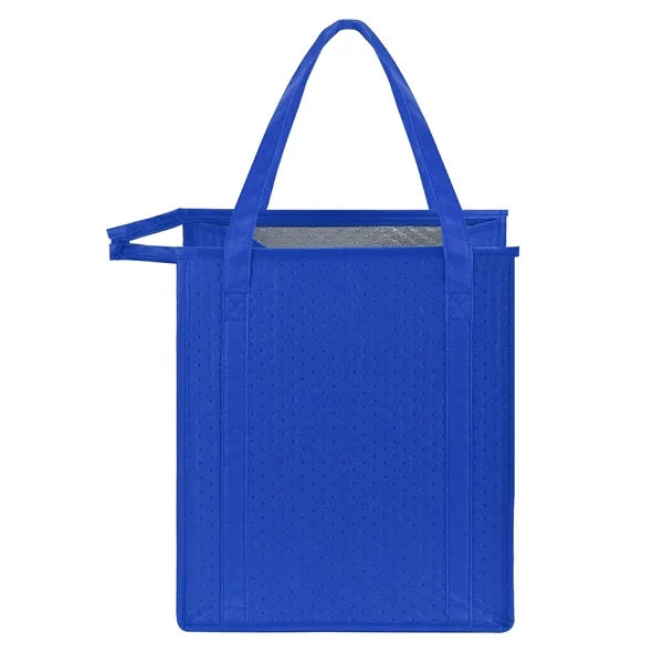 Insulated Grocery Cooler Tote Bag w/ Zipper Closure