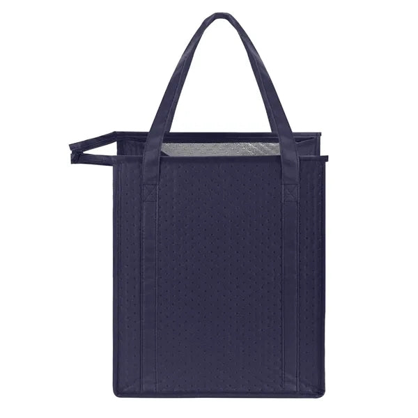 Insulated Grocery Cooler Tote Bag w/ Zipper Closure