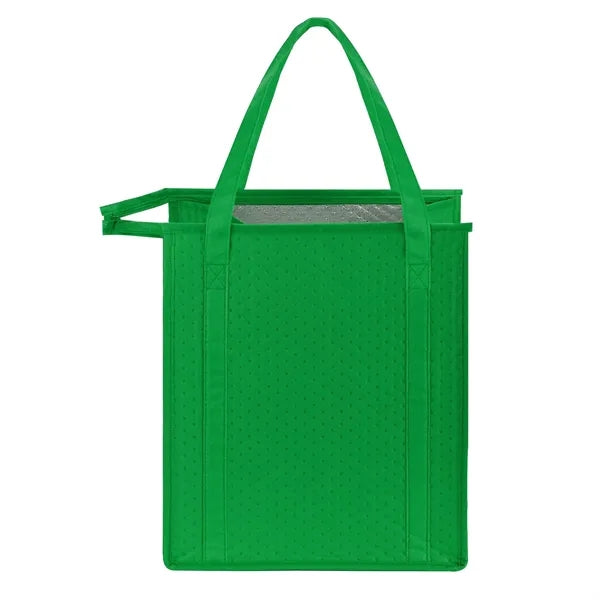Insulated Grocery Cooler Tote Bag w/ Zipper Closure