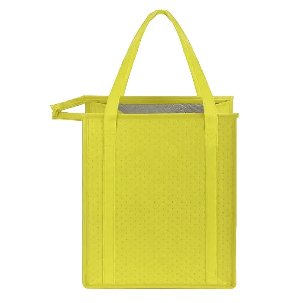 Insulated Grocery Cooler Tote Bag w/ Zipper Closure