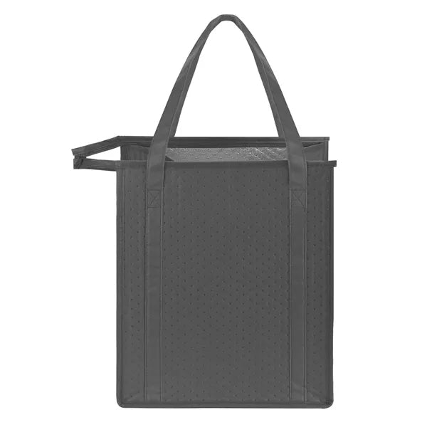 Insulated Grocery Cooler Tote Bag w/ Zipper Closure