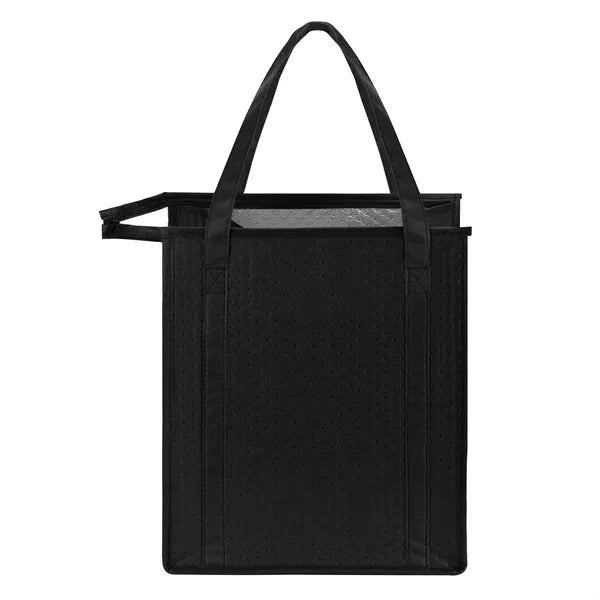 Insulated Grocery Cooler Tote Bag w/ Zipper Closure