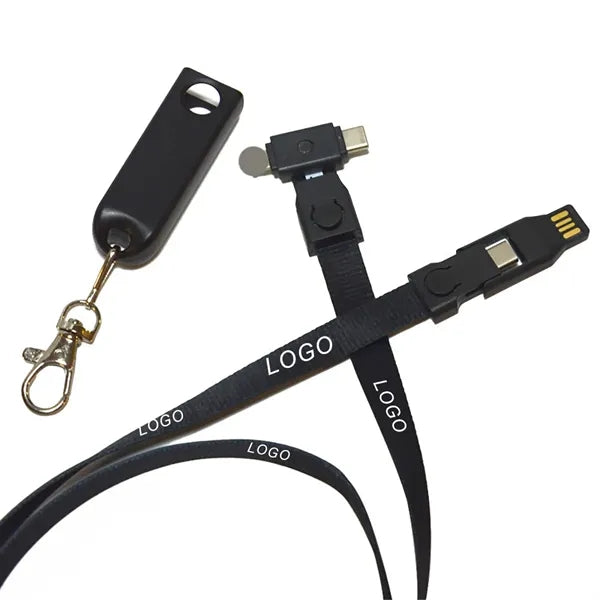 4 in 1 USB Lanyard Charging Cable