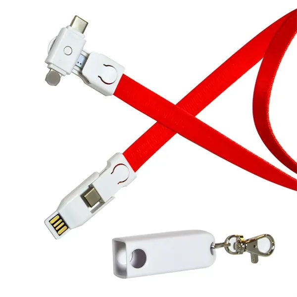 4 in 1 USB Lanyard Charging Cable