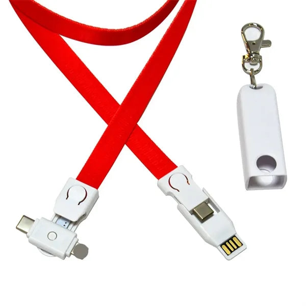 4 in 1 USB Lanyard Charging Cable