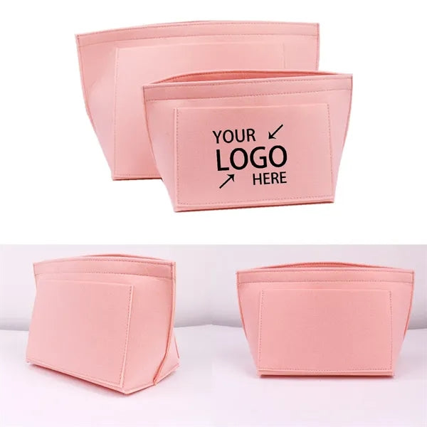 Felt Cosmetic Bag Insert Organizer 28X25X17CM