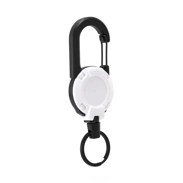 Multitool Carabiner Retractable Keychain Stainless Steel