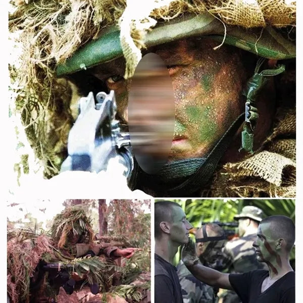 3-Color Camouflage Facial Painting Set