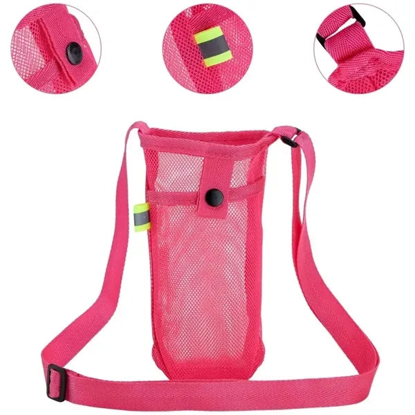 Water Bottle Carrier with Adjustable Strap