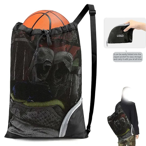 Mesh Drawstring Backpack
