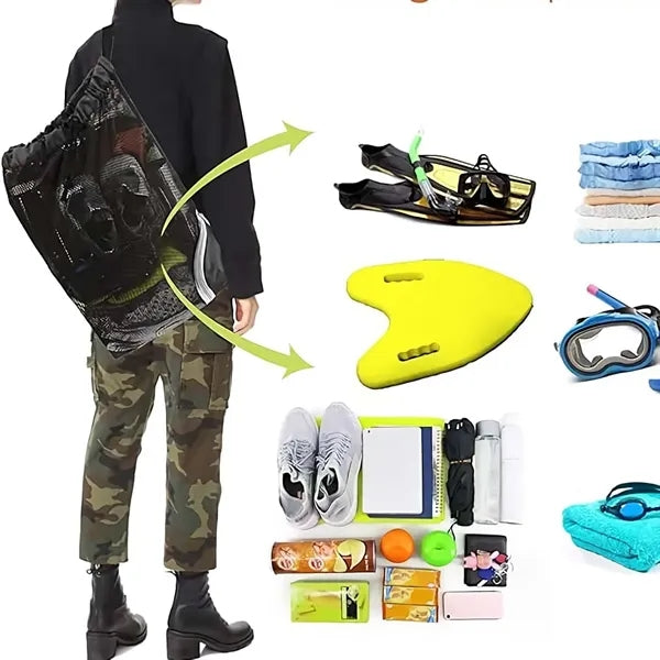Mesh Drawstring Backpack