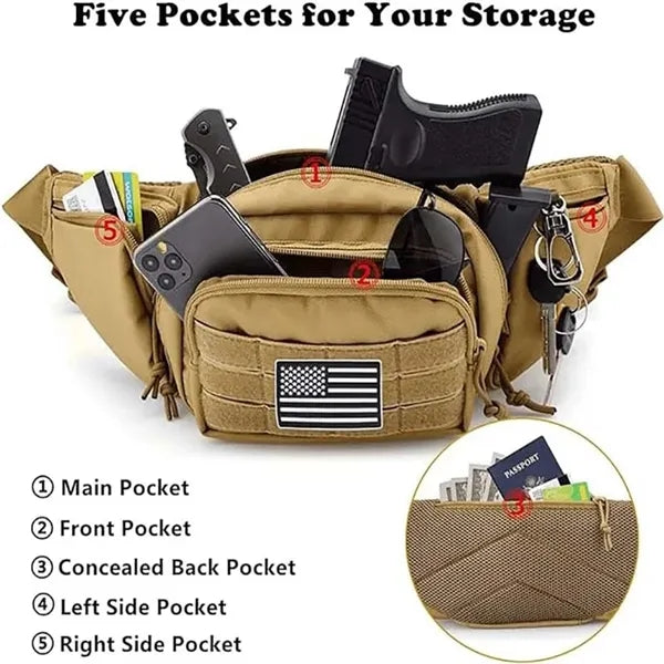 Military Tactical Waterproof Waist Bag