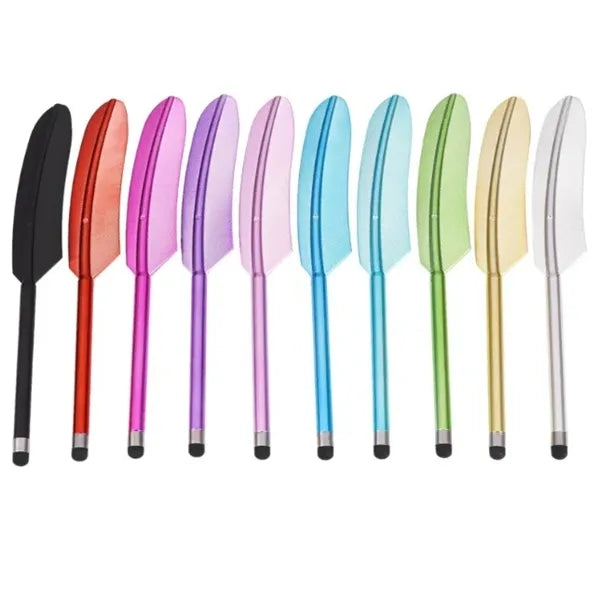 Feather Shaped Stylus Ballpoint Pen