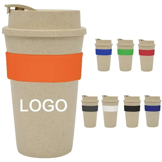 16 oz Wheat Travel Tumbler