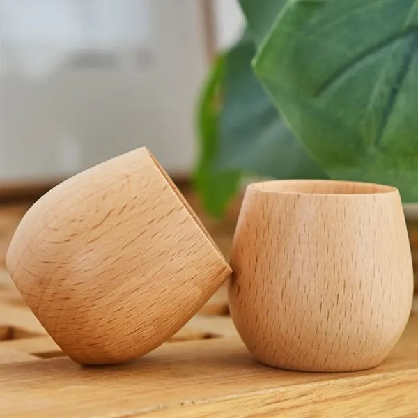 7 Oz Wooden Water Glasses