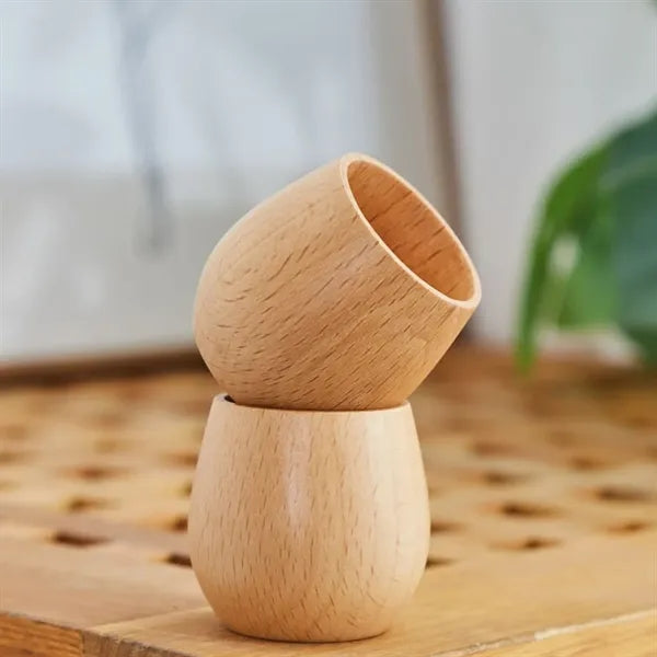 7 Oz Wooden Water Glasses
