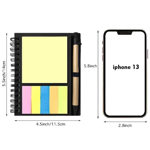 Notebook w/ Post Notes and pen