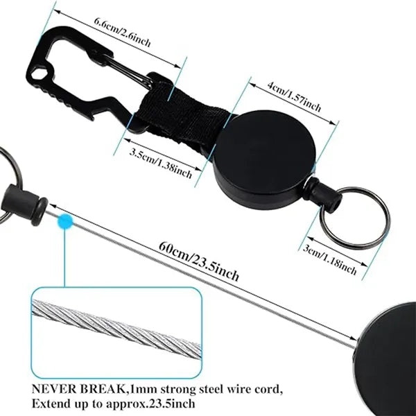 KeyChain Badge reel holders Retractable Lanyard
