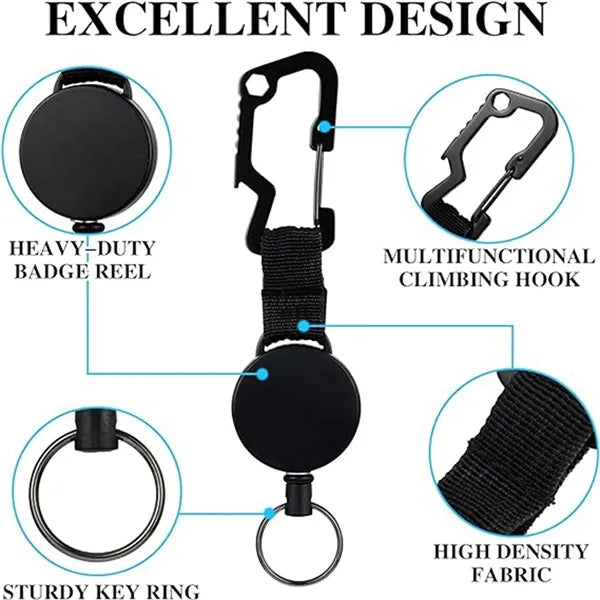 KeyChain Badge reel holders Retractable Lanyard