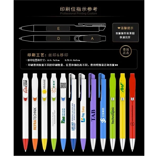 Ballpoint Pen Creative Colorful Retractable Click Ballpen