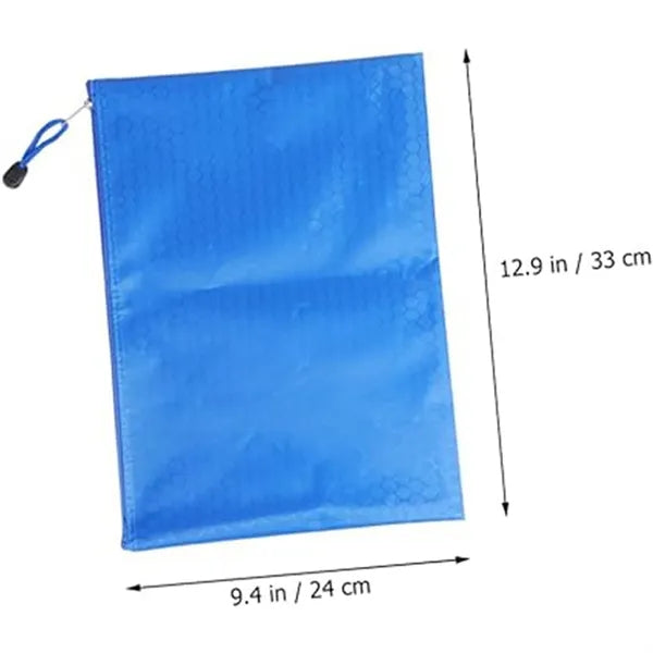 Waterproof Zipper File Bags Office Filing Document Storage