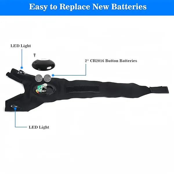 LED Flashlight Gloves Finger Lights Fishing Repairing Gadget