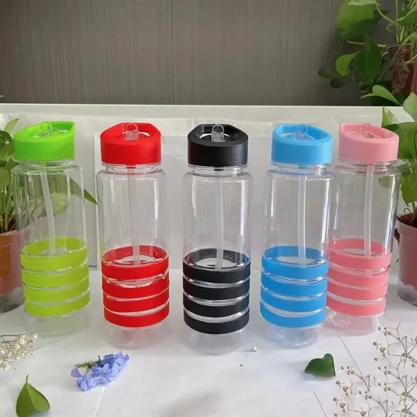 27 Oz. Banded Gripper Tritan Bottle With Straw