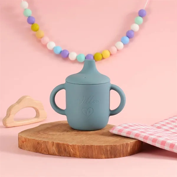 Food Grade BPA Free Silicone Baby Sipp Cup 4.5 oz