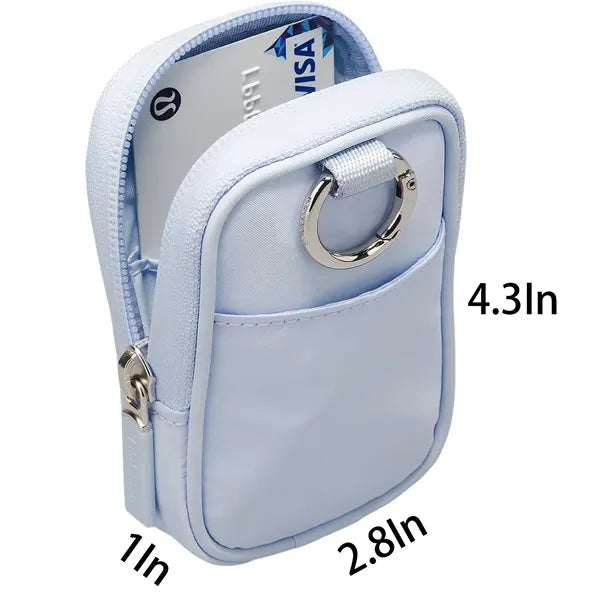 Clippable Knit Nylon Unisex Wallets Pouch
