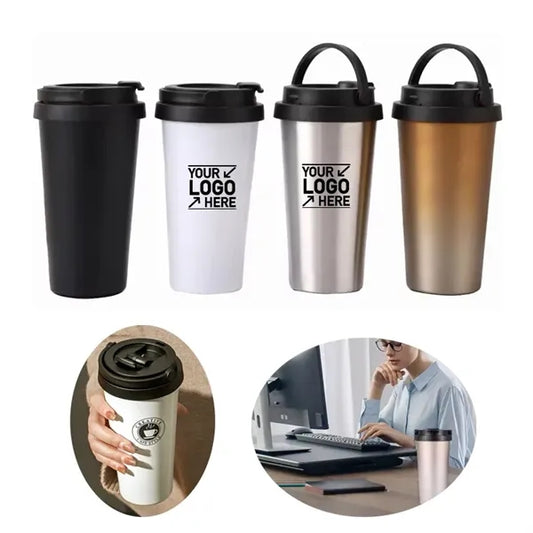 500ML Insulated Coffee Cup Stainless Steel Tumbler Mug