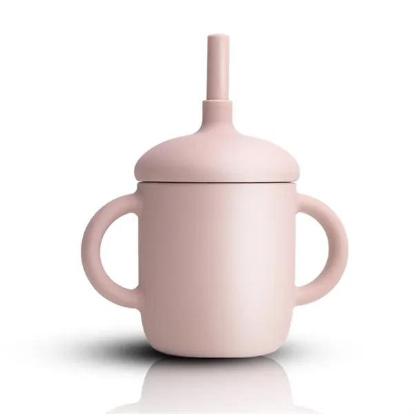 Food Grade BPA Free Silicone Baby Sipp Cup with Straw