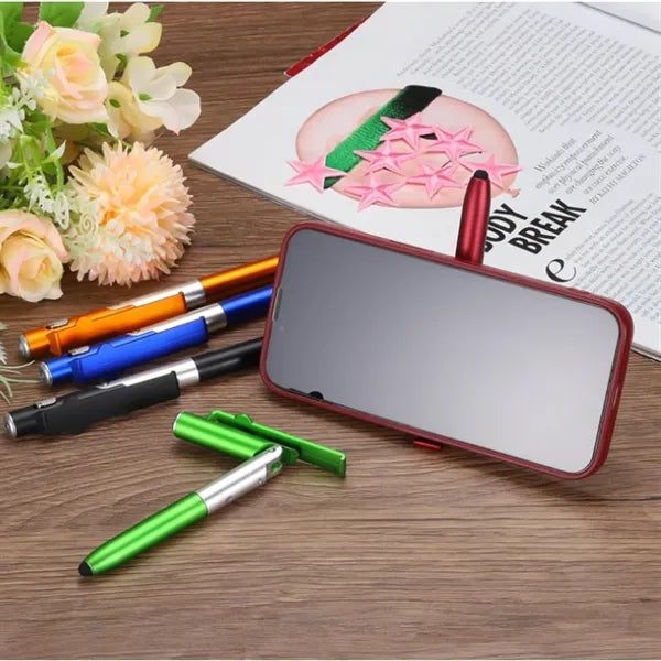 LED Phone Holder Touch Screen Capacitive Ballpoint Pens