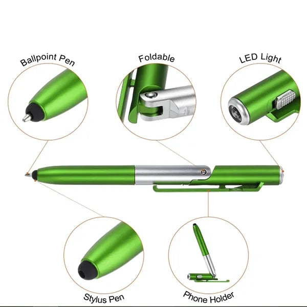 LED Phone Holder Touch Screen Capacitive Ballpoint Pens