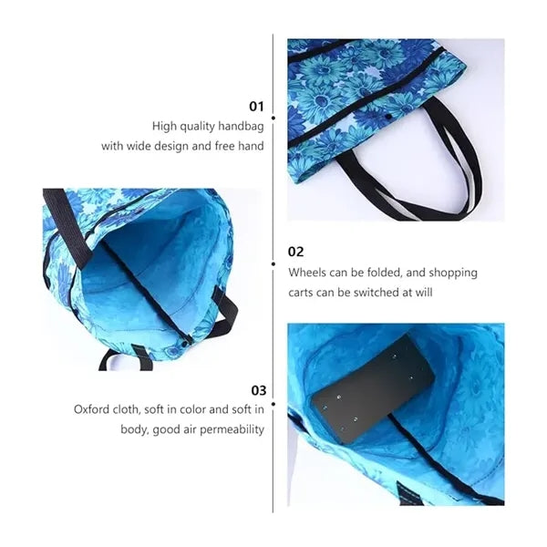 Folding Shopping Trolly Bag Grocery Cart