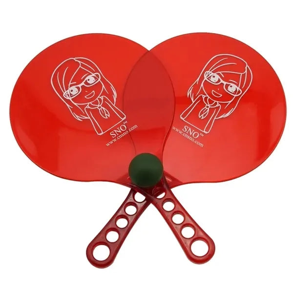 Beach Tennis Plastic Rackets With Ball