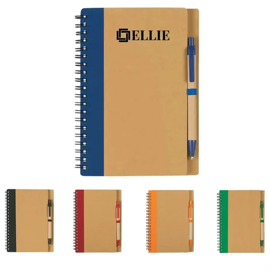 Spiral Coil Note Notebook With Pen