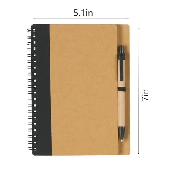 Spiral Coil Note Notebook With Pen