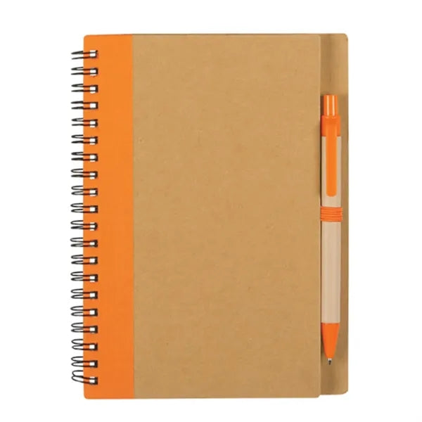 Spiral Coil Note Notebook With Pen