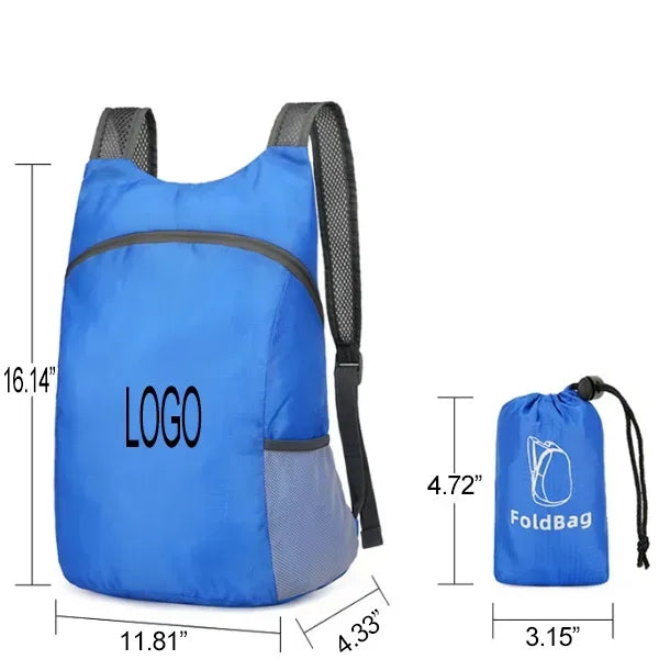 Foldable Backpack w/ Pouch