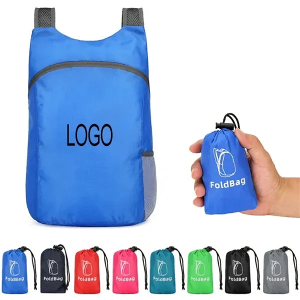 Foldable Backpack w/ Pouch