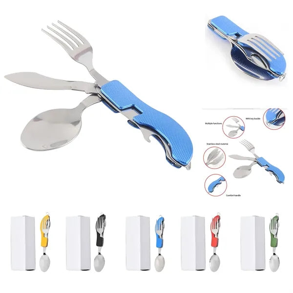 Camping Silverware Set 4-In-1