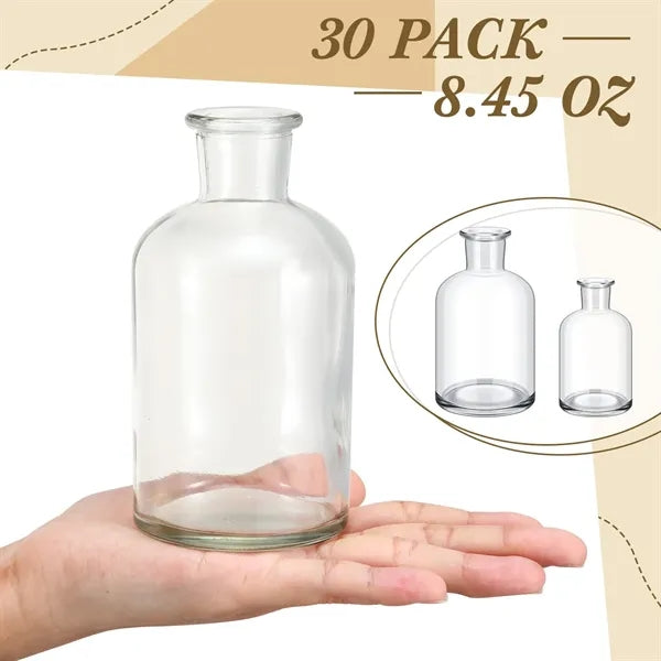 Small Mini Flower Vases for Centerpieces Decorative Glass Bo
