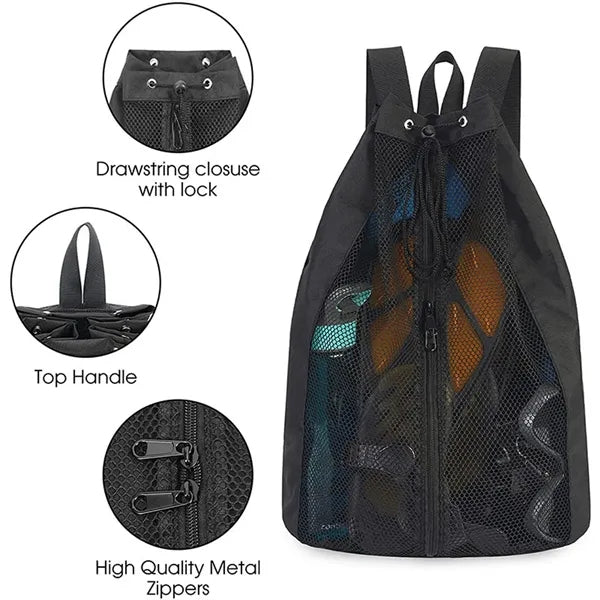 Mesh Drawstring Backpack
